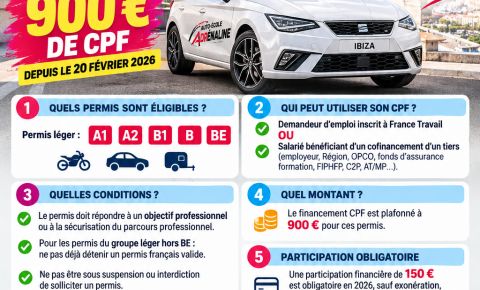 Votre permis de conduire et le CPF